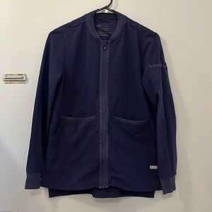 FIGS Bellery scrub jacket XS navy blue